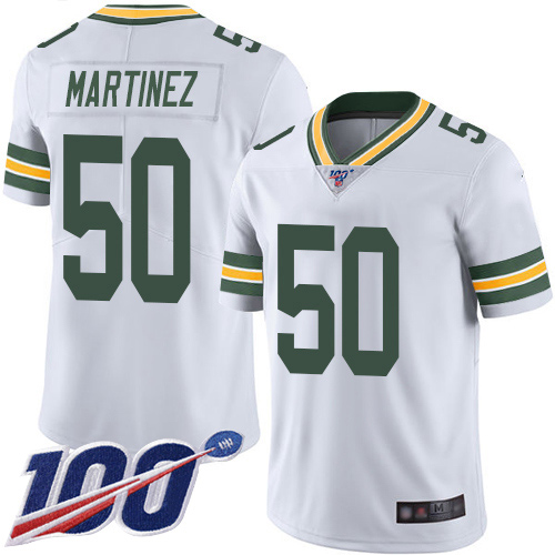 Green Bay Packers Limited White Men #50 Martinez Blake Road Jersey Nike NFL 100th Season Vapor Untouchable->green bay packers->NFL Jersey
